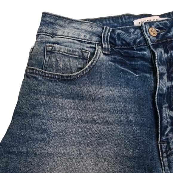 Flying Monkey Womens 28 High Rise Distressed Ankle Jean - Picture 6 of 11